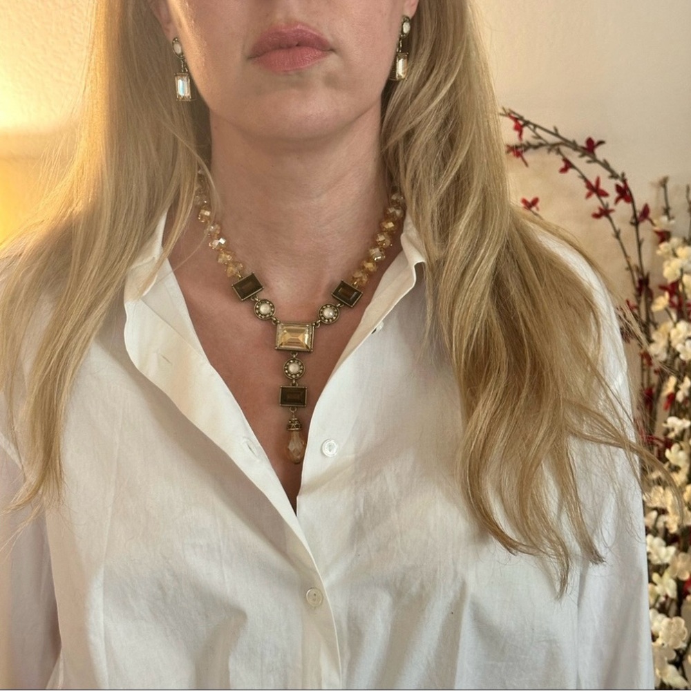 Heidi Daus purple and multicolored crystal drop necklace - Picture 12 of 13